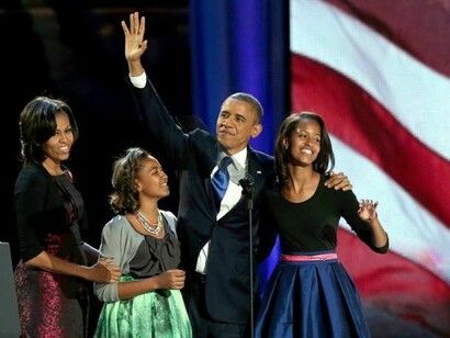 Barack Obama e la famiglia