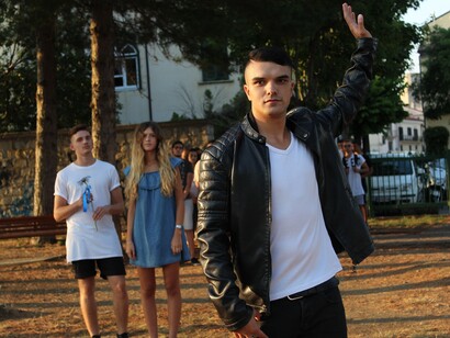 Luca Sammartino, backstage videoclip "Blu". Photo credit: Gabriella Ricci

