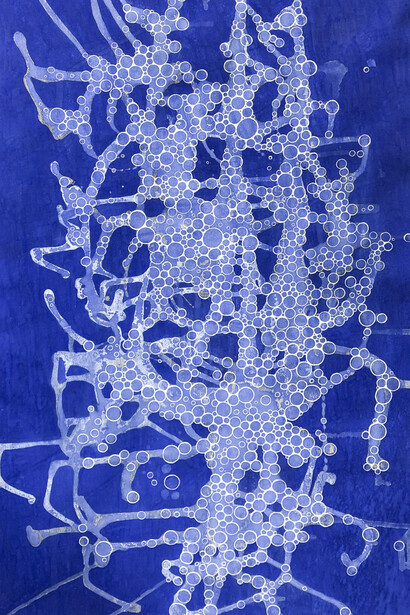 Pema Rinzin, #2, White bubbles. Courtesy of Kate Oh Gallery