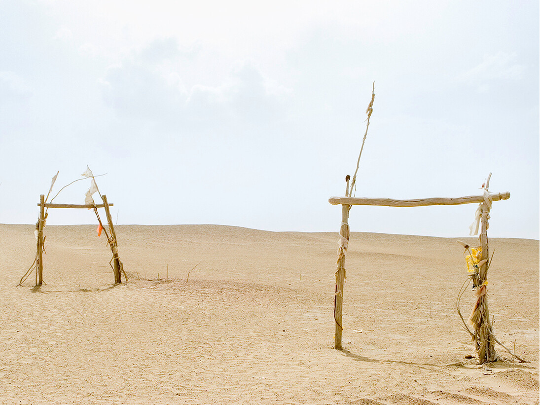 Lisa Ross, Unrevealed, Site 1 (Three Gates), 2008, Archival pigments on cotton paper, 42 x 48 inches, Edition 2/5
