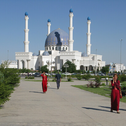 La moschea sunnita dedicata a Gurbanguly, presidente del Turkmenistan, a Mary