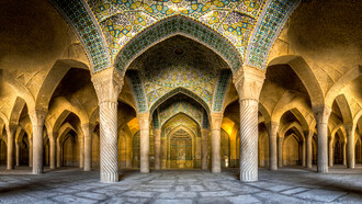 Interno della moschea di Vakil a Shiraz, Iran