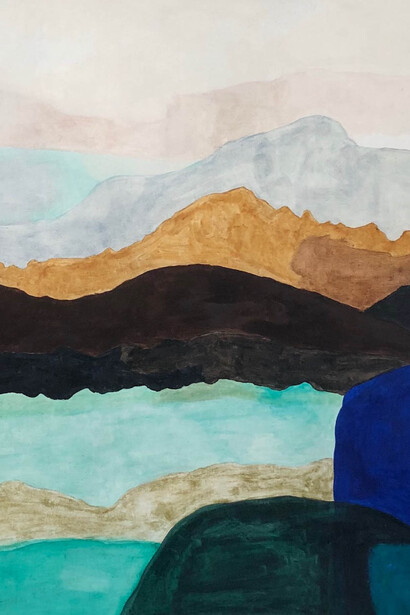 Jan Sebastian Koch, Traun (2019) Egg Tempera on Linen, 120x90cm, £5,600