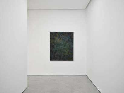 Howardena Pindell, Deep sea, deep space, exhibition view. Courtesy of White Cube