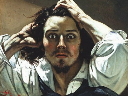  Gustave Courbet. The Desperate Man (Self Portrait), 1845. Oil on Canvas