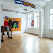 Megan Dominescu, If we lived here, we’d be home by now, exhibition view. Courtesy of Anca Poterașu Gallery