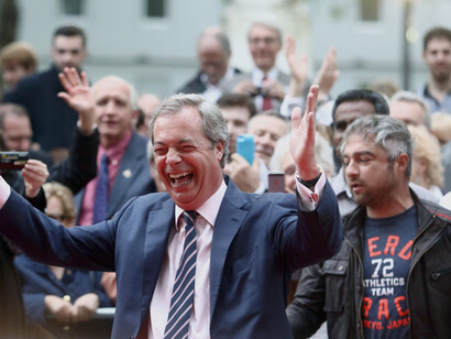 La gioia di Nigel Farage