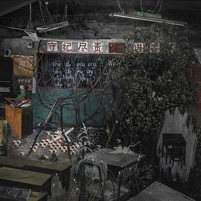 Ma Wenting, Willy, Why Do You Cry?, 2012
Oil on canvas, 57 7/8 x 78 3/4 inches (147 x 200 cm)