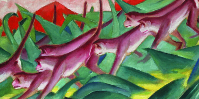 Franz Marc, Affenfries, 1911