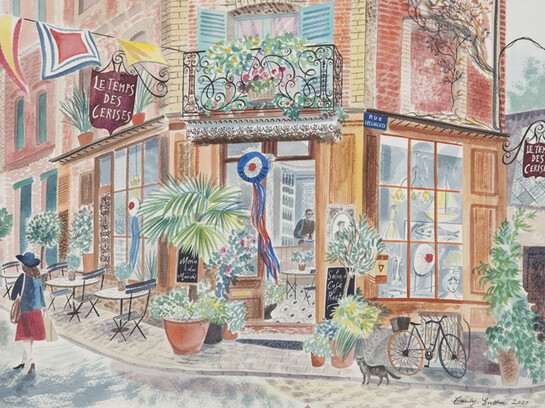Emily Sutton, Le Temps des Cerises, Honfleur, watercolour, 29.5 x 42 cm