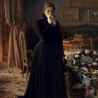 «Tristeza inconsolable» (1884), Iván Kramskói