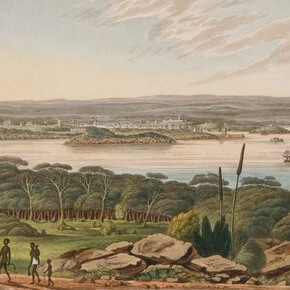 Joseph Lycett, Distant view of Sydney, from the light house at South Head, New South Wales, 1825. Courtesy of Museums of History NSW