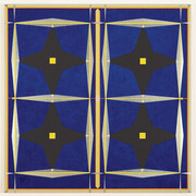 Mary Judge, Night Stars, 2014, flashe, graphite, and white charcoal pencil line on linen mounted on
board, 46 x 46 inches