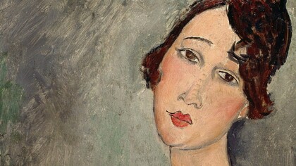 Amedeo Modigliani, Ritratto di Dedie Hayden, particolare