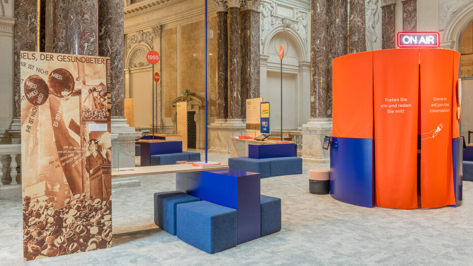 Es funkt! Österreich zwischen propaganda und protest, ausstellungsansicht. Mit freundlicher genehmigung des House of Austrian History