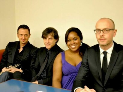 Nicola Conte with Till Brönner, Zara McFarlane and Pietro Lussu © Alma Reyes