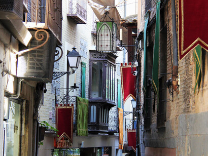 Toledo, emperifollada con motivo del Corpus Christi. Foto de Danae Rodríguez