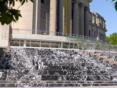 Keisha Scarville, Where salt meets black water, exhibition view. Courtesy of Brooklyn Museum
