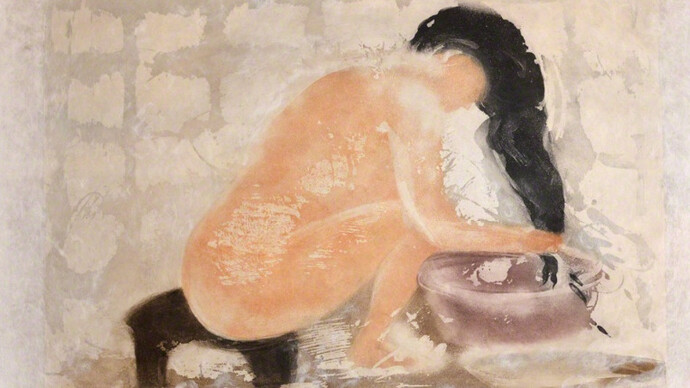 After the Bath. Courtesy of Ronin Gallery 