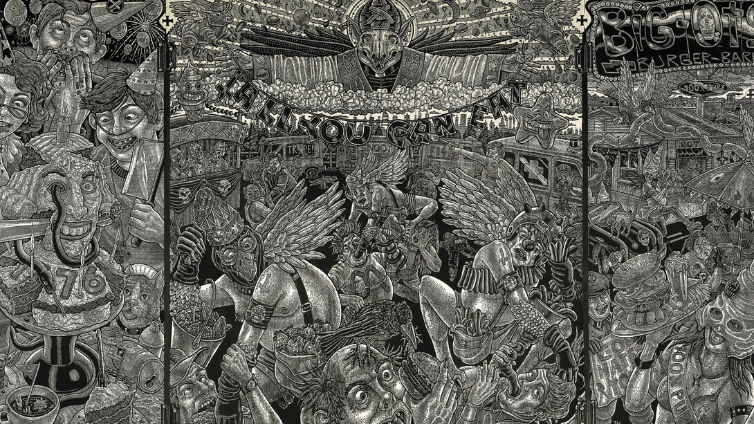 Tom Huck, A monkey mountain kronikle. Courtesy of Duane Reed Gallery 