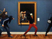 Kepa Garraza, Action of Assault on Art 14 (from IBDA series), 2009, oil on canvas, 200 x 300 cm. Courtesy the artist