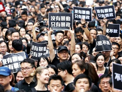 The protests in Hong Kong these days
