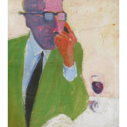 Michael Crawford, Lucchese, 1996, 28 x 24 inches, oil on canvas