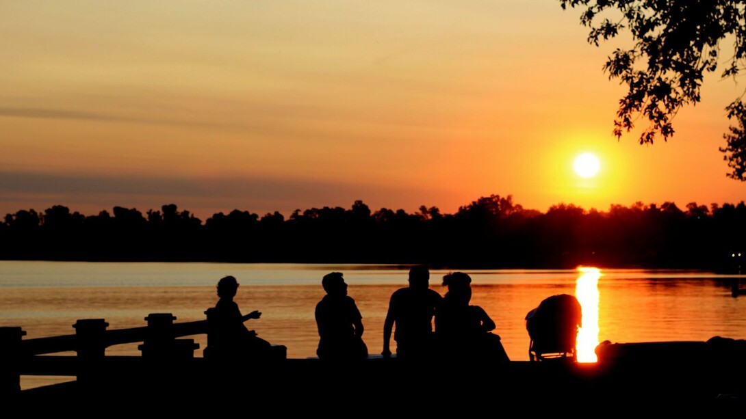 Atardecer en la laguna de Monte, Buenos Aires, Argentina. Fotografía: Municipalidad de Monte