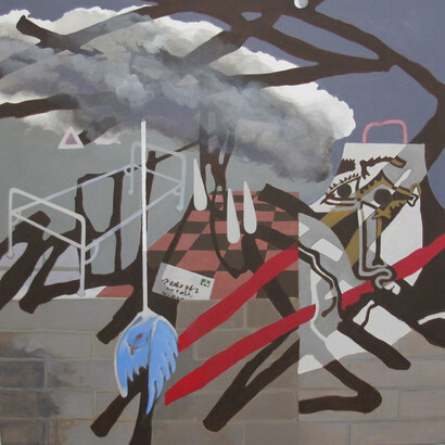 Margaret Witschl, Losing game. Courtesy of Bugera Lamb Fine Art