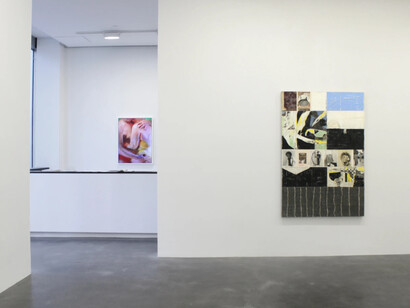 Various artists, The boys club (redacted), exhibition view. Courtesy of Susan Inglett Gallery