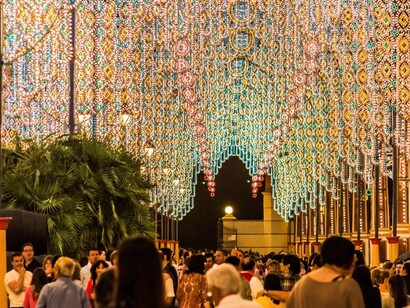 La noche en la Feria de Jerez
