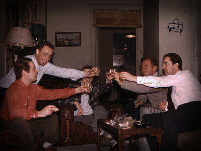 Chicago Boys circa 1957 from left: Luis Arturo Fuenzalida, Alberto Valdés, Larry Sjaastad, Pedro Jeftanovic, and Sergio de Castro