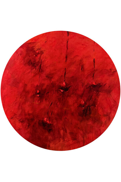 Gianfranco Notargiacomo, In rosso, 2018. Courtesy of Mattatoio di Testaccio