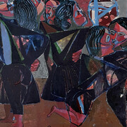 Baran Shafiey, Rooboosi (detail), 2025. Courtesy of Leila Heller Gallery 