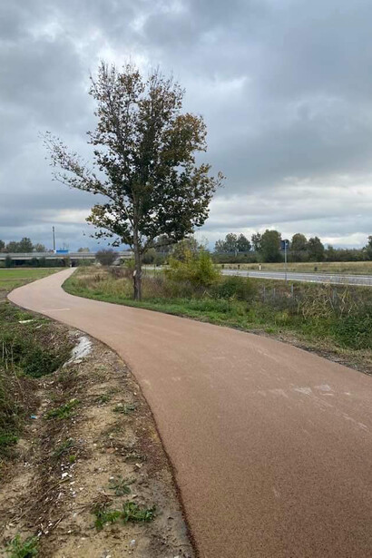 tratto della Ciclopista del Trammino