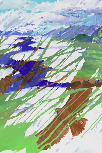 Esteban Cabeza de Baca, Taos valley (detail), 2025. Courtesy of David B. Smith Gallery