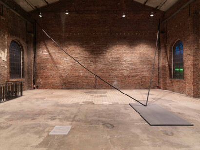 Stephanie Stein &Tobias Hoffknecht, Was, 2014, corda, acrilico, legno, 11 x 8 x 7 m