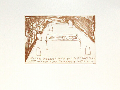 Tracey Emin CBE RA, With You Or Without You, Soft Ground Etching, 2010 © Courtesy of RA Editions