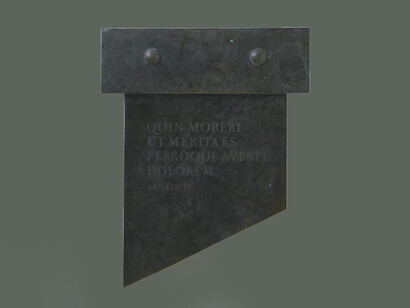 Ian Hamilton Finlay, A view to the Temple, detail, (1987). Courtesy the Estate of the Artist