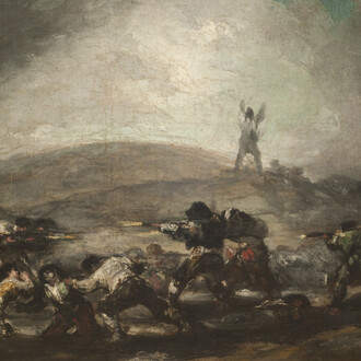 Francisco de Goya e Lucientes, Cena de guerra (detalhe), c. 1808-1812. Cortesia do Museu Nacional de Belas Artes