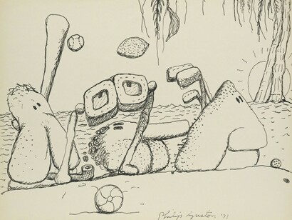 Philip Guston, Laughter in the Dark, Drawings from 1971 & 1975. Courtesy of Hauser & Wirth