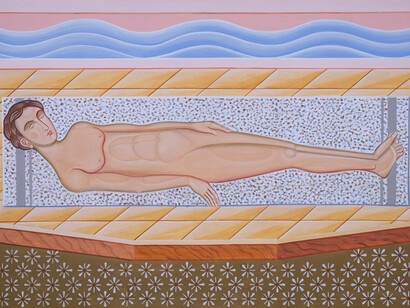 Ismaele Nones, Riposare in pace a bordo piscina, 2023. Per gentile concessione di MAC - Museo d’Arte Contemporanea di Lissone 