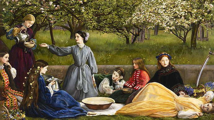 Sir John Everett Millais, Apple Blossoms, 1858