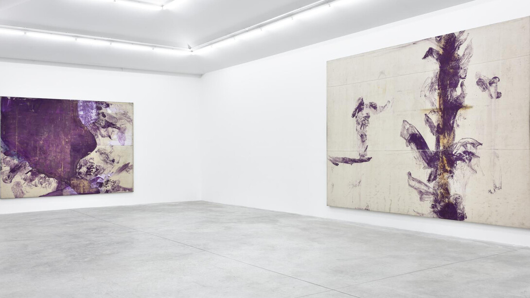 All images: Julian Schnabel, View of the exhibition ‘Jack Climbed up the Beanstalk to the Sky of Illimitableness Where Everything Went Backwards’, 19.10 - 14.11.2015, Almine Rech Gallery, Paris © Julian Schnabel - Photo: Rebecca Fanuele, Courtesy of the artist and Almine Rech Gallery