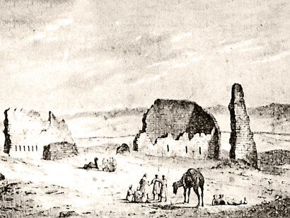 Frédéric Cailliaud, El llamado Fuerte romano, 'Ain Ris, el-Heiz, el-Bahariya, Egipto
