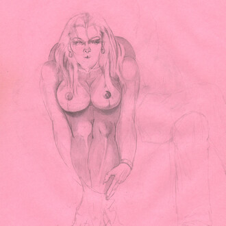 􀀓William Crawford, ohne Titel, 1990's, (WCr/P 123), pencil on paper, 28 x 21.5 cm, Courtesy Galerie Susanne Zander / Delmes & Zander