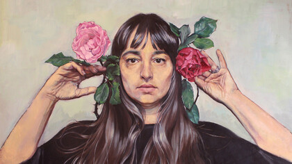 Ilaria Gonnelli, Io, 41 anni, olio su masonite, 70,50 x 47,50 cm, 2016