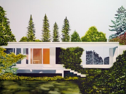 Eamon O'Kane, Ronnie tallon house, Dublin (detail), 2026. Courtesy of Hillsboro Fine Art 