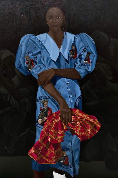 Tonia Nneji, Time passsing 2, 2024. Courtesy of Rele Gallery