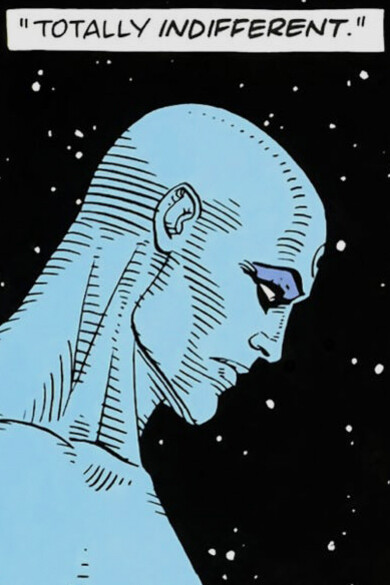 La estética sombría de Watchmen convierte al vigilante en un reflejo de las tensiones políticas y sociales de su tiempo